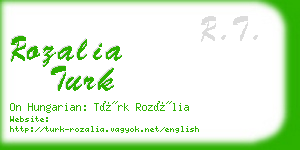 rozalia turk business card